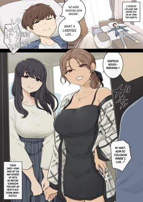 TALL, BUSTY ONEE-SANS TURN MY NEW PLACE INTO THEIR SEX ROOM | KEITAI CHOUSHIN ONEE-SAN-TACHI NI SHINKYO O YARIBEYA NI SARERU HANASHI