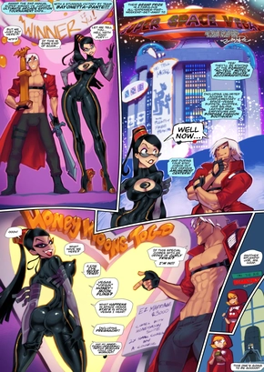 BAYONETTA AND DANTE IN SUPER SPACE VEGAS